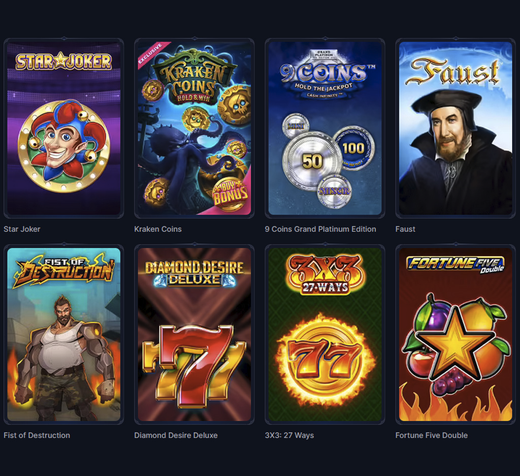 Cazeus Spielautomaten auf dem Desktop