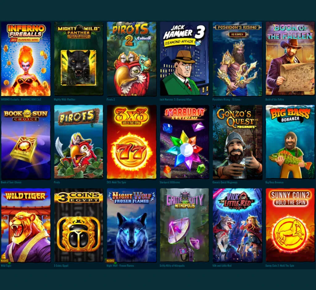 Spinanga beliebte Spiele auf dem Desktop
